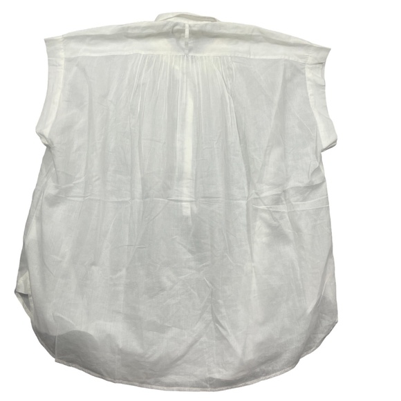 Nili Lotan Womans Small NEW w/ Tags Ivory Normandy Blouse 100% Cotton Lightweigh - Picture 6 of 6